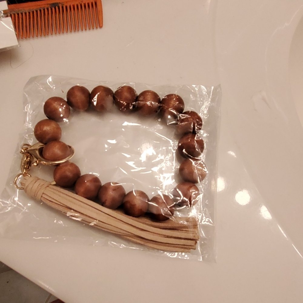 Beaded keyholder bag accessories